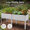 Best Choice Products 72x24x30in Non Toxic Elevated Galvanized Metal Garden Bed Corner Protectors